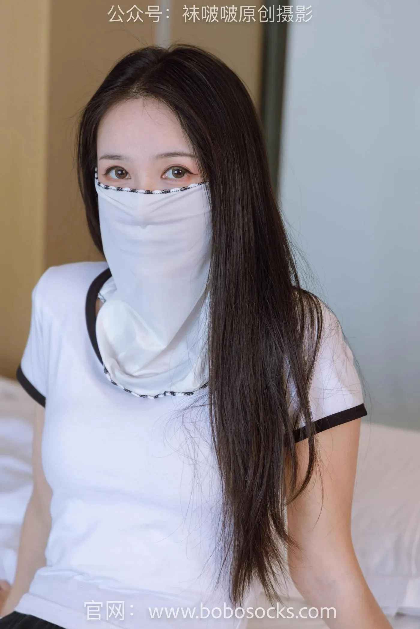 [BoBoSocks袜啵啵]NO.144 小安-板鞋、黑丝、部分戴面纱 [168P]插图2